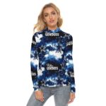 Dallas Cowboys Zubaz All Over Print Women's Stretchable Turtleneck Top