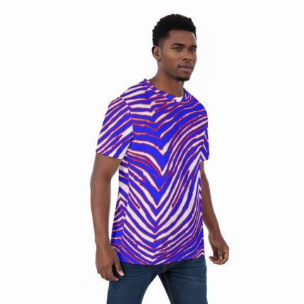 Buffalo Bills Zubaz All-Over Print Unisex T-Shirt|220GSM KPO03