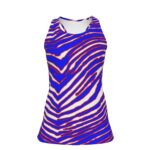 Buffalo Bills Zubaz All-Over Print Women's Workout Tank Top|210GSM - Image 4