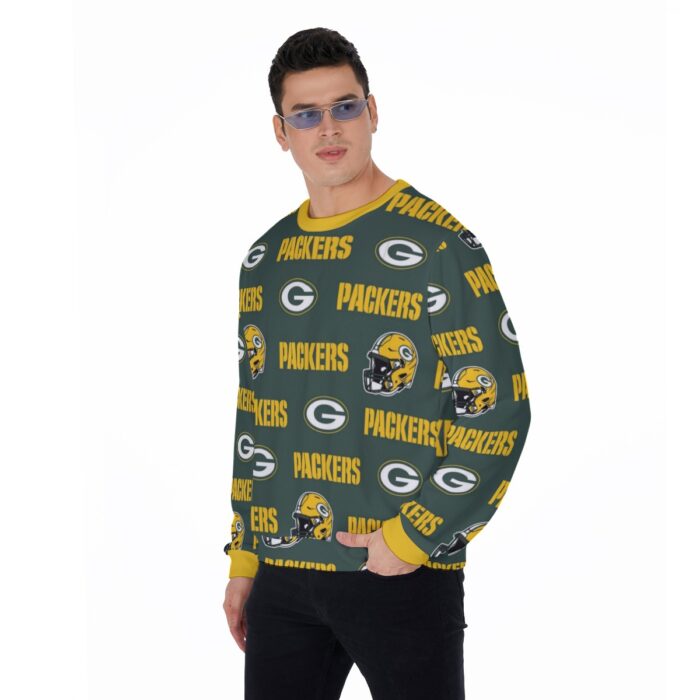 Green Bay Packers All-Over Print Men's Sweater - Image 2
