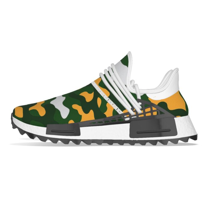 Green Bay Packers All-Over Print Men's Mesh Sneakers - Image 1