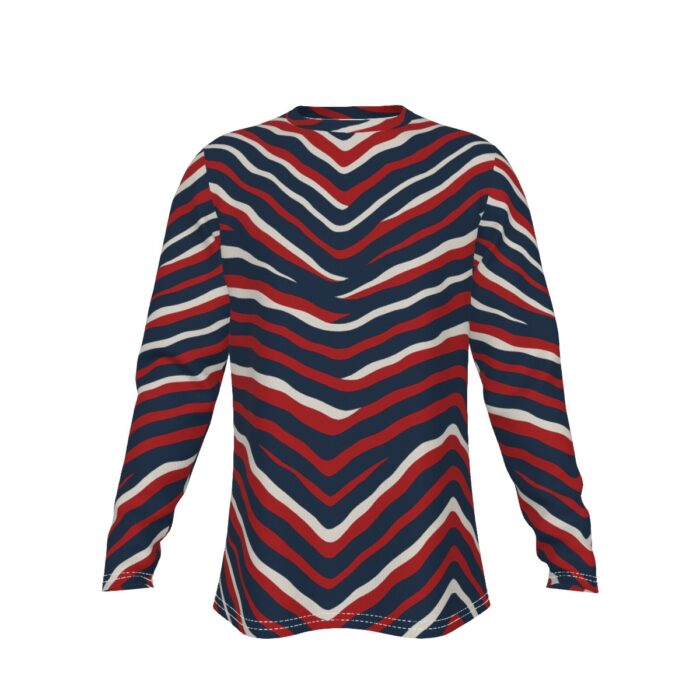 New England Patriots Zubaz All-Over Print Men's Long Sleeve T-Shirt - Image 3
