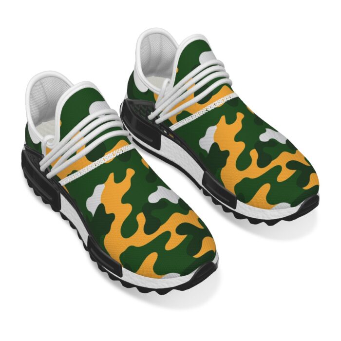Green Bay Packers All-Over Print Men's Mesh Sneakers - Image 6