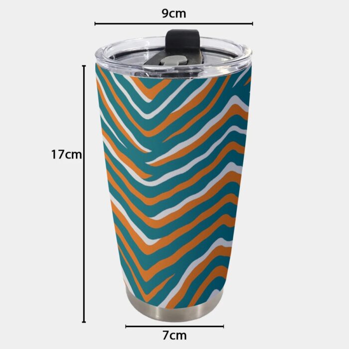 Miami Dolphins Zubaz Tumbler 20oz - Image 1