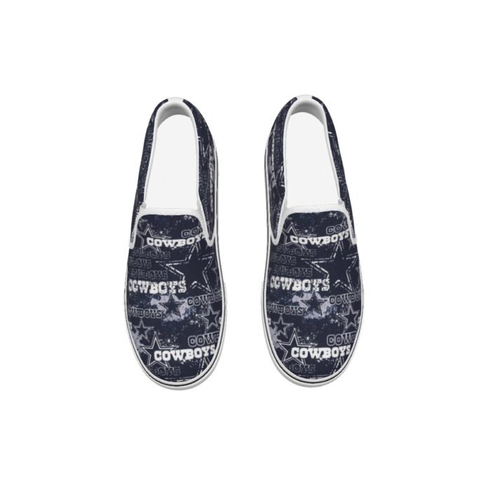 Dallas Cowboys Zubaz Men's Slip On Sneakers - Image 6