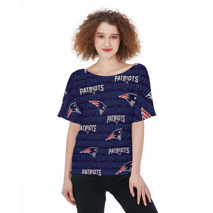 New England Patriots Zubaz All-Over Print Women's T-Shirts - Image 3
