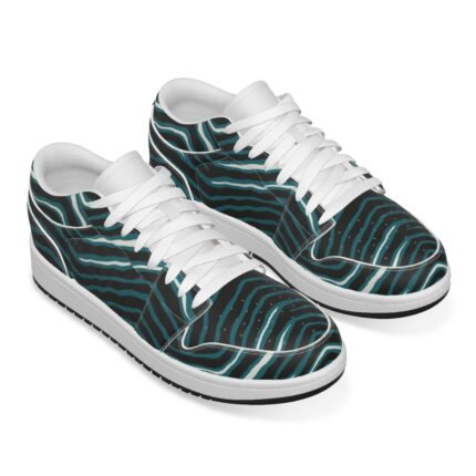 Philadelphia Eagles Zubaz Men's Low State Leather Stitching Shoes