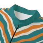 Miami Dolphins Zubaz All-over Print Men's Billiard Cloth With Black Zipper - Image 3
