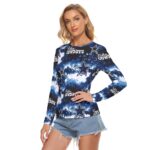 Dallas Cowboys Zubaz All Over Print Women's Stretchable long Sleeve Top