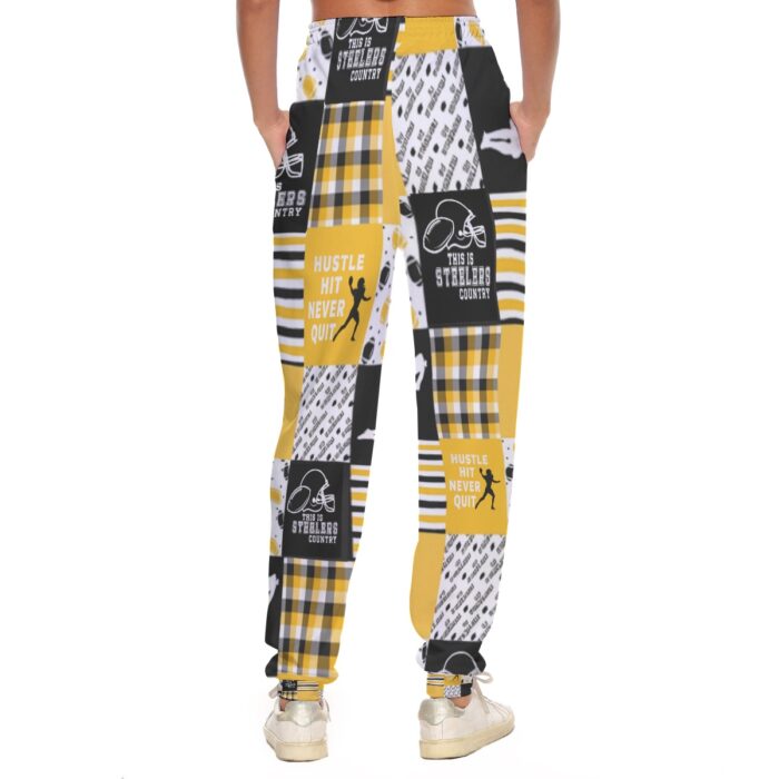 Pittsburgh Steelers All-Over Print Women's Casual Pants - Image 4