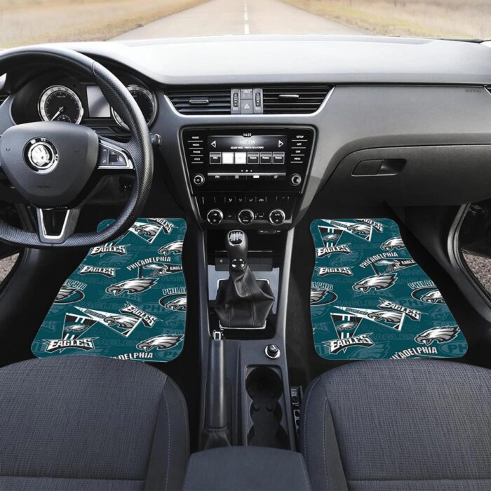 Philadelphia Eagles Zubaz Front row car mats (2pcs) - Image 1