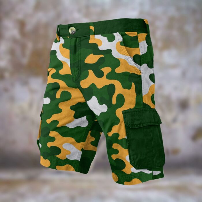 Green Bay Packers All-Over Print Men's Cargo Shorts - Image 3