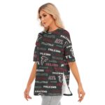 Atlanta Falcons  Women's Short Sleeves T-shirt With Hem Split