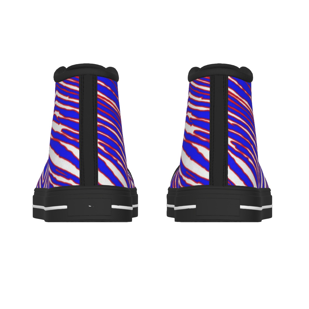 Buffalo Bills Zubaz Men's Black Sole Canvas Shoes - Image 5