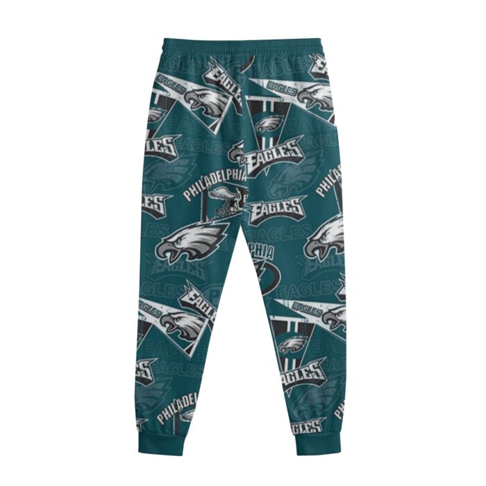 Philadelphia Eagles Zubaz All-Over Print Men's Sweatpants With Waistband - Image 2