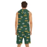 Green Bay Packers All-Over Print Men's Sleeveless Vest And Shorts Set - Image 2