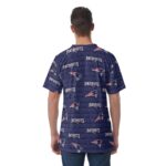 New England Patriots All-Over Print Men's T-Shirt | Velvet - Image 2