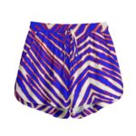 Buffalo Bills Zubaz All-Over Print Women's Shorts With Drawstring | Rayon - Image 4