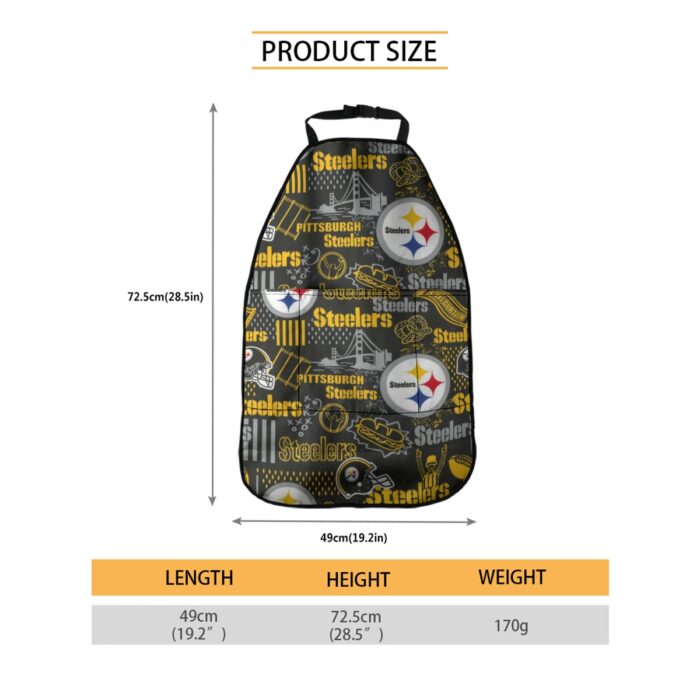 Pittsburgh Steelers Zubaz Car Seat Back Storage Bag - Image 3
