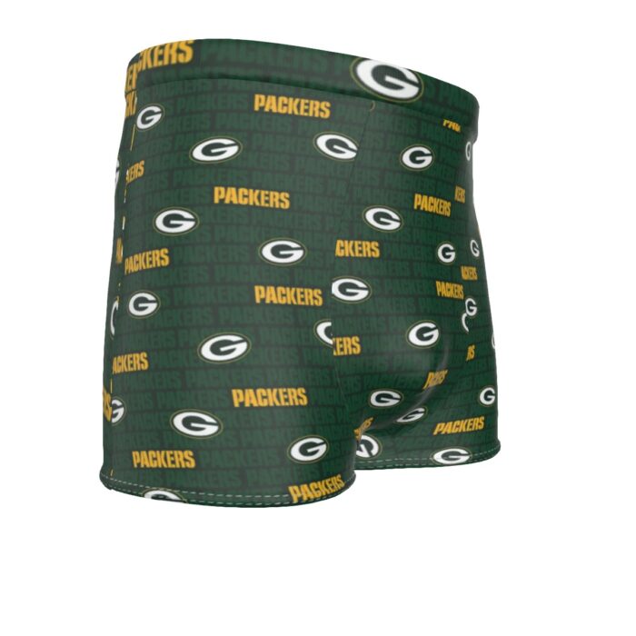 Green Bay Packers All-Over Print Men's Boxer Briefs - Image 2