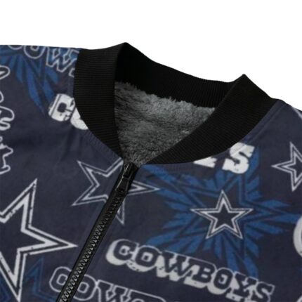 Dallas Cowboys Zubaz All-Over Print Men’s Fleece Bomber Jacket