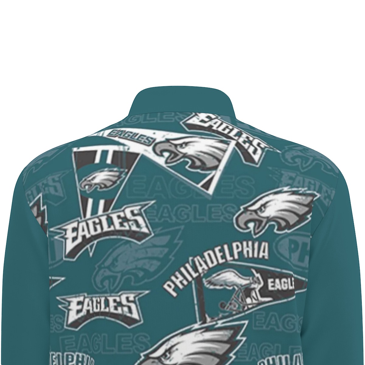 Philadelphia Eagles Zubaz All-Over Print Men's Half Zip Pullover - Image 6