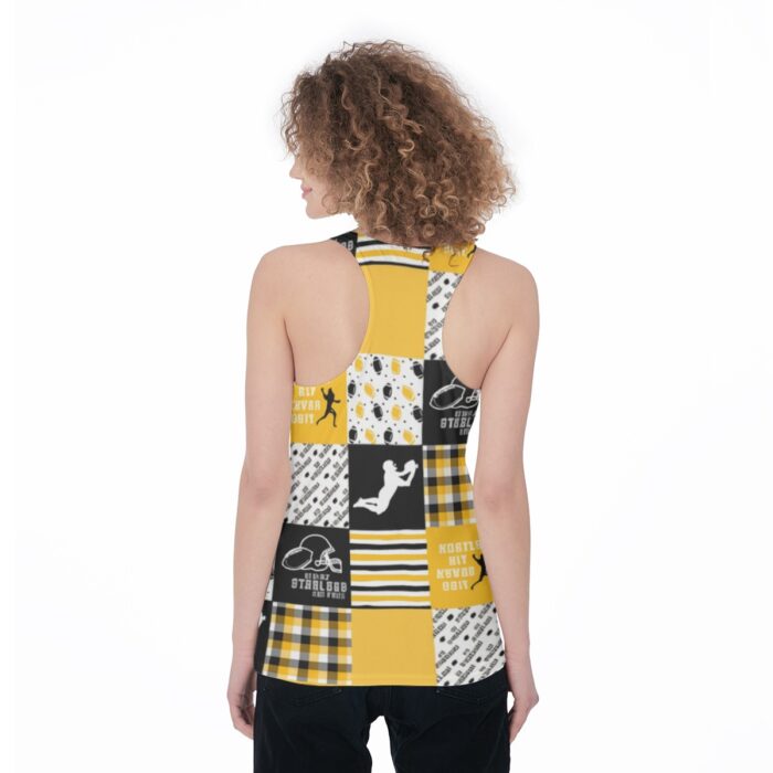 Pittsburgh Steelers Zubaz All-Over Print Women's Racerback Tank Top - Image 1