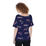 New England Patriots Zubaz All-Over Print Women's T-Shirts - Image 2
