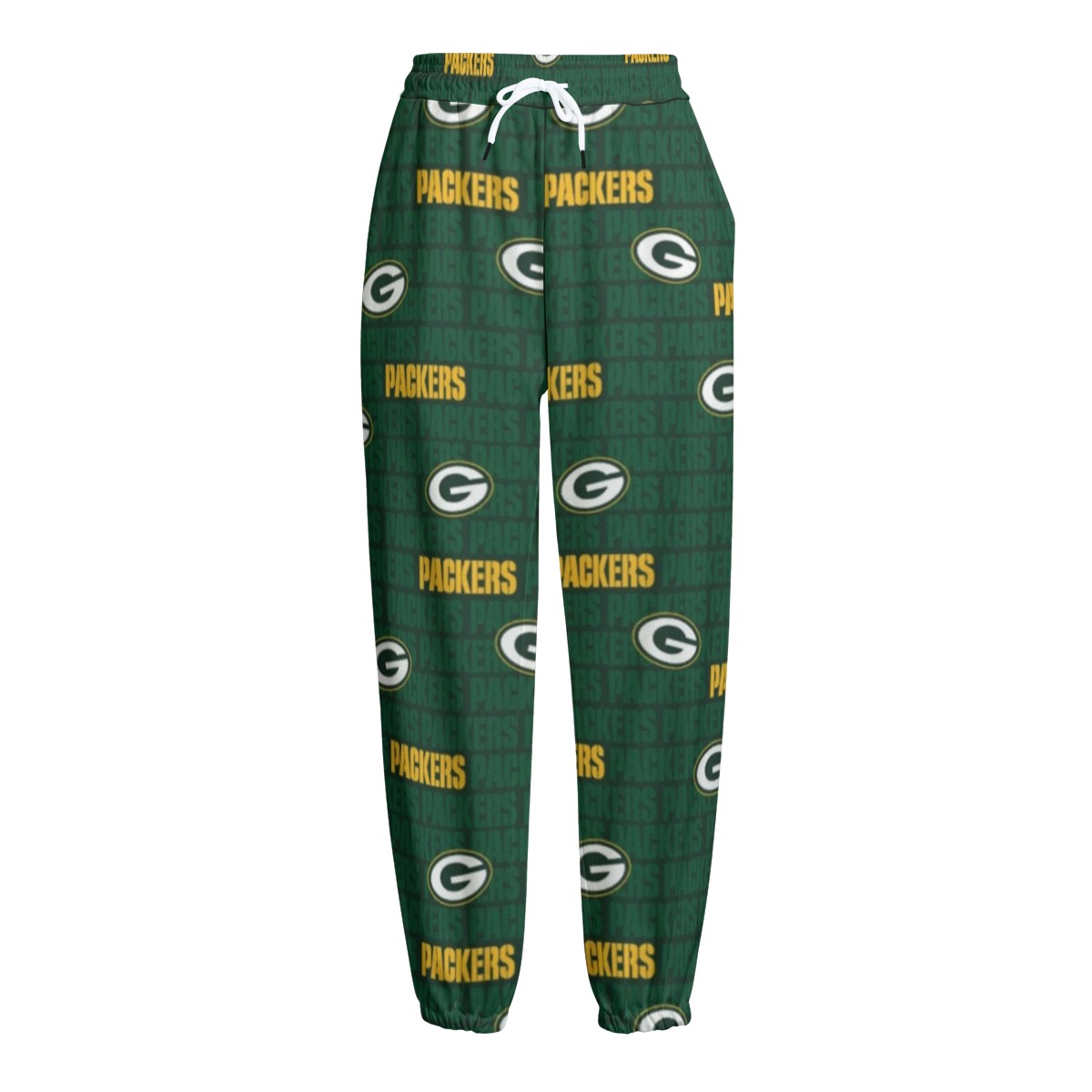 Green Bay Packers All-Over Print Unisex Knitted Fleece Pants - Image 2