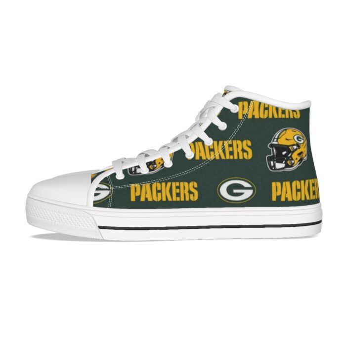 Green Bay Packers Men's Canvas Shoes - Image 6