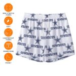 Dallas Cowboys Zubaz All-Over Print Men's Pocket Customizable Shorts