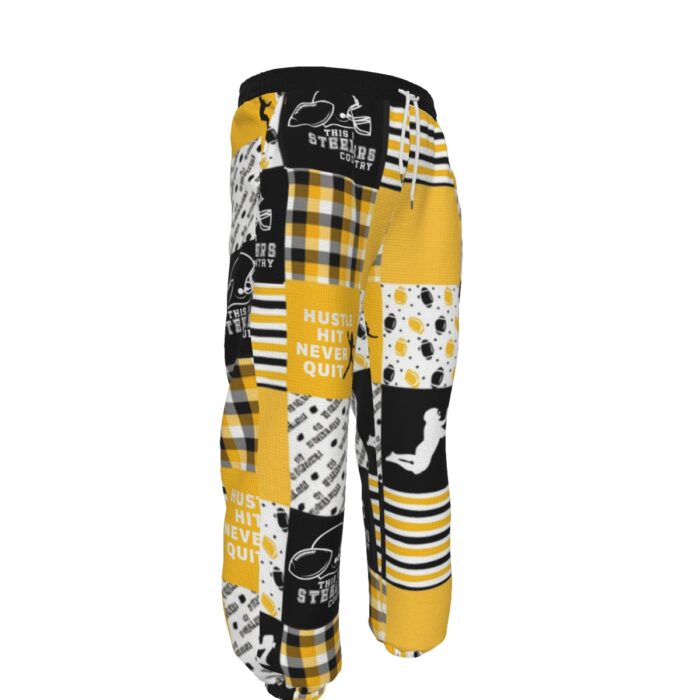 Pittsburgh Steelers Zubaz All-Over Print Men'S Thick Sweatpants - Image 2