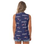 New England Patriots Zubaz All-Over Print Women's Sleeveless V-Neck Top