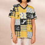 Pittsburgh Steelers All-Over Print Women's Loose V-Neck Short-Sleeve T-Shirt - Image 2