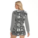 Chicago White Sox Women's Short Sweatshirt And Pants Suit - Image 4