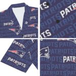 New England Patriots All-Over Print Men's Deep V-neck Short Sleeve T-shirt - Image 2