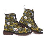 Pittsburgh Steelers Zubaz All-Over Print Men's Martin Short Boots