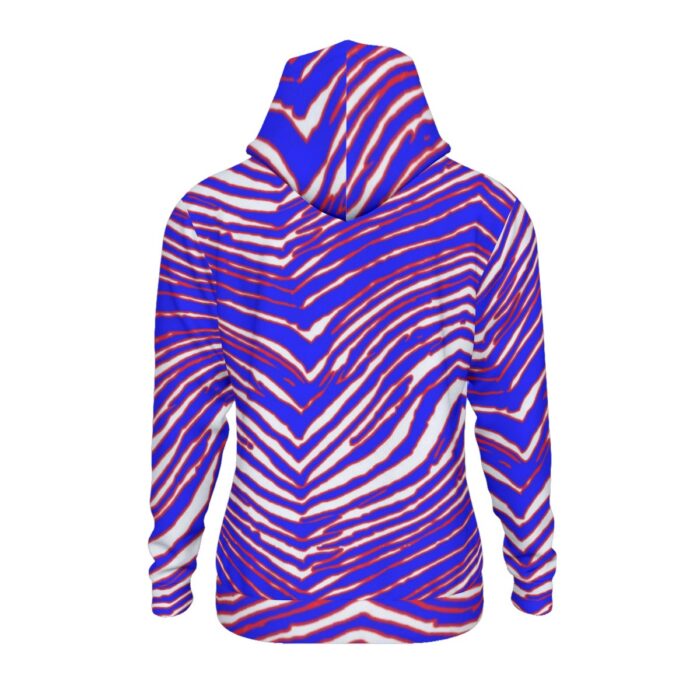 Buffalo Bills Zubaz All-Over Print Men's Thicken Pullover Hoodie With Inner Hood - Image 5