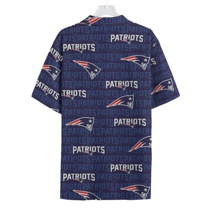 New England Patriots All-Over Print Men's Hawaiian Shirt - Image 2