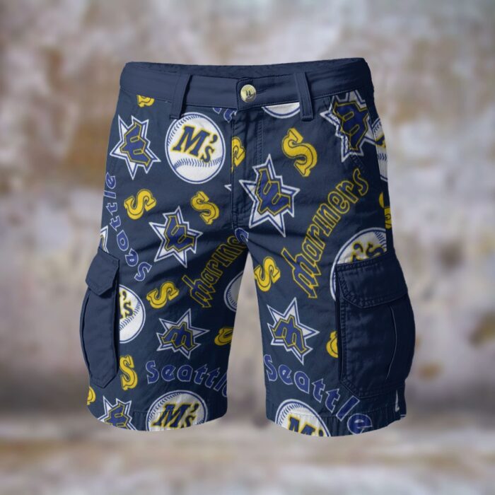 Seattle Mariners Cargo Shorts - Image 1