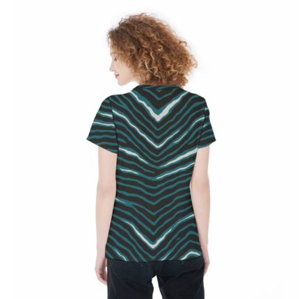 Philadelphia Eagles Zubaz All-Over Print Round Neck T-Shirt
