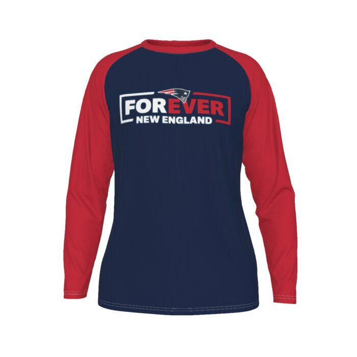 New England Patriots All-Over Print Men's Long Sleeve T-shirt With Raglan Sleeve - Image 3
