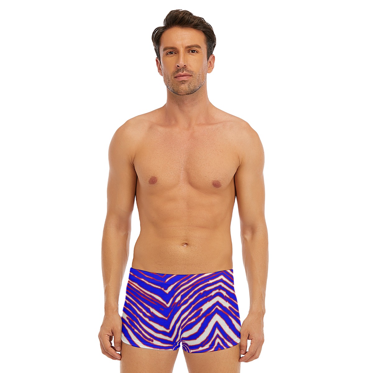 Buffalo Bills Zubaz All-Over Print Men's Short Boxer Briefs - Image 5