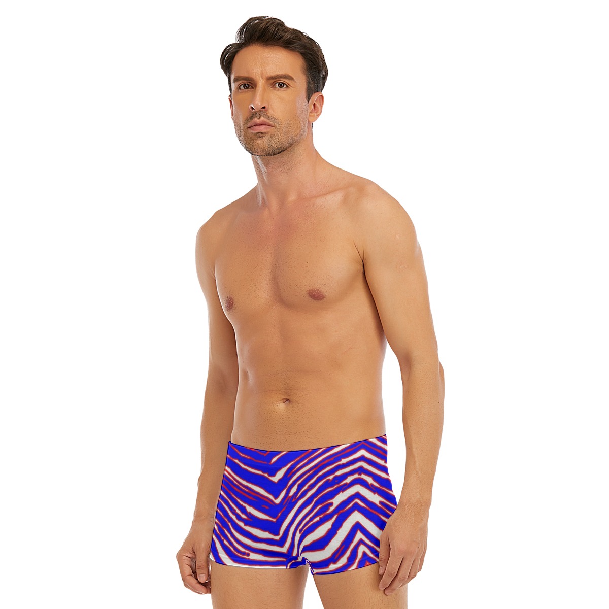 Buffalo Bills Zubaz All-Over Print Men's Short Boxer Briefs - Image 6