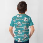Miami Dolphins Zubaz All-Over Print Kid's T-Shirt - Image 2