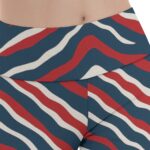 New England Patriots Zubaz All-Over Print Women's Reversible High-Waisted Yoga Pants - Image 2