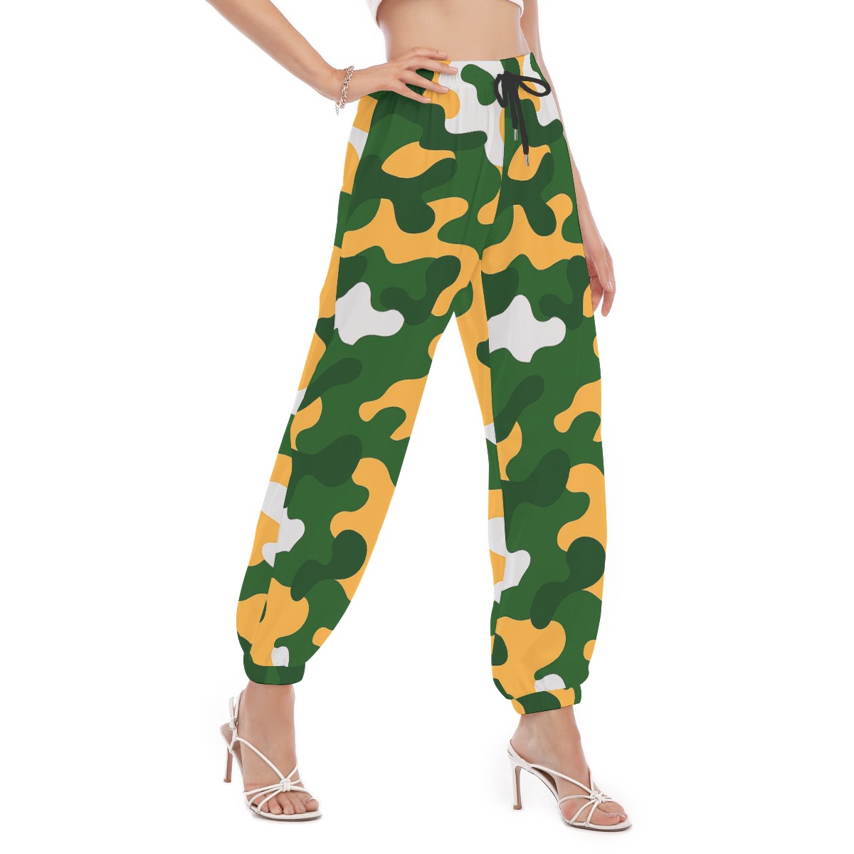 Green Bay Packers All-Over Print Women's Slim Bloomers - Image 4