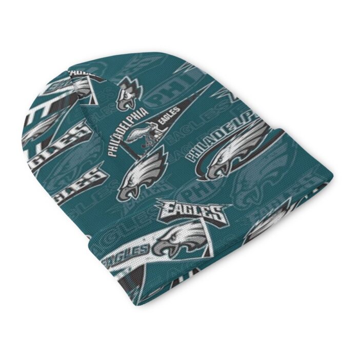 Philadelphia Eagles Zubaz All-Over Print Knitted Hat - Image 2
