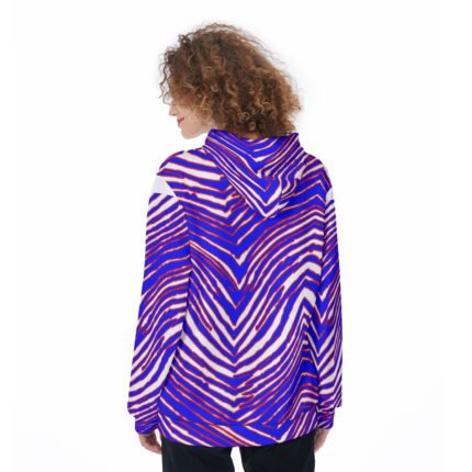 Buffalo Bills Zubaz All-Over Print Women's Pullover Hoodie