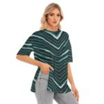 Philadelphia Eagles Zubaz Women's Short Sleeves T-shirt With Hem Split - Image 2